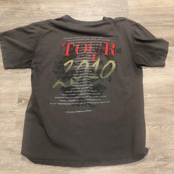 Rush Time Machine Tour 2010 Band Promo T Shirt Adult Gray Mens Size Large - Picture 6 of 6